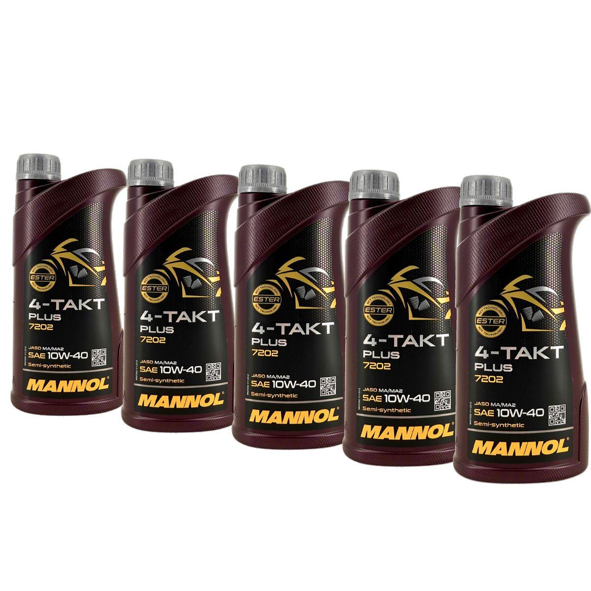 Mannol 4-Takt Plus 10W-40 5x1 Liter