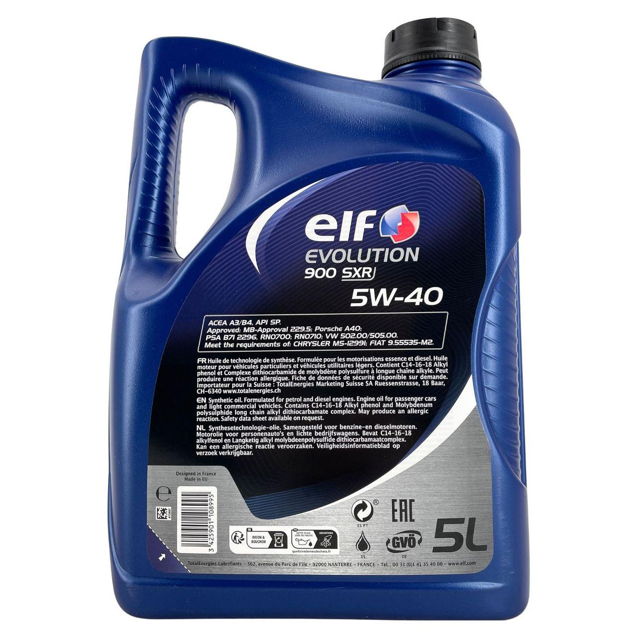 Elf Evolution 900 SXR 5W-40 5 Liter