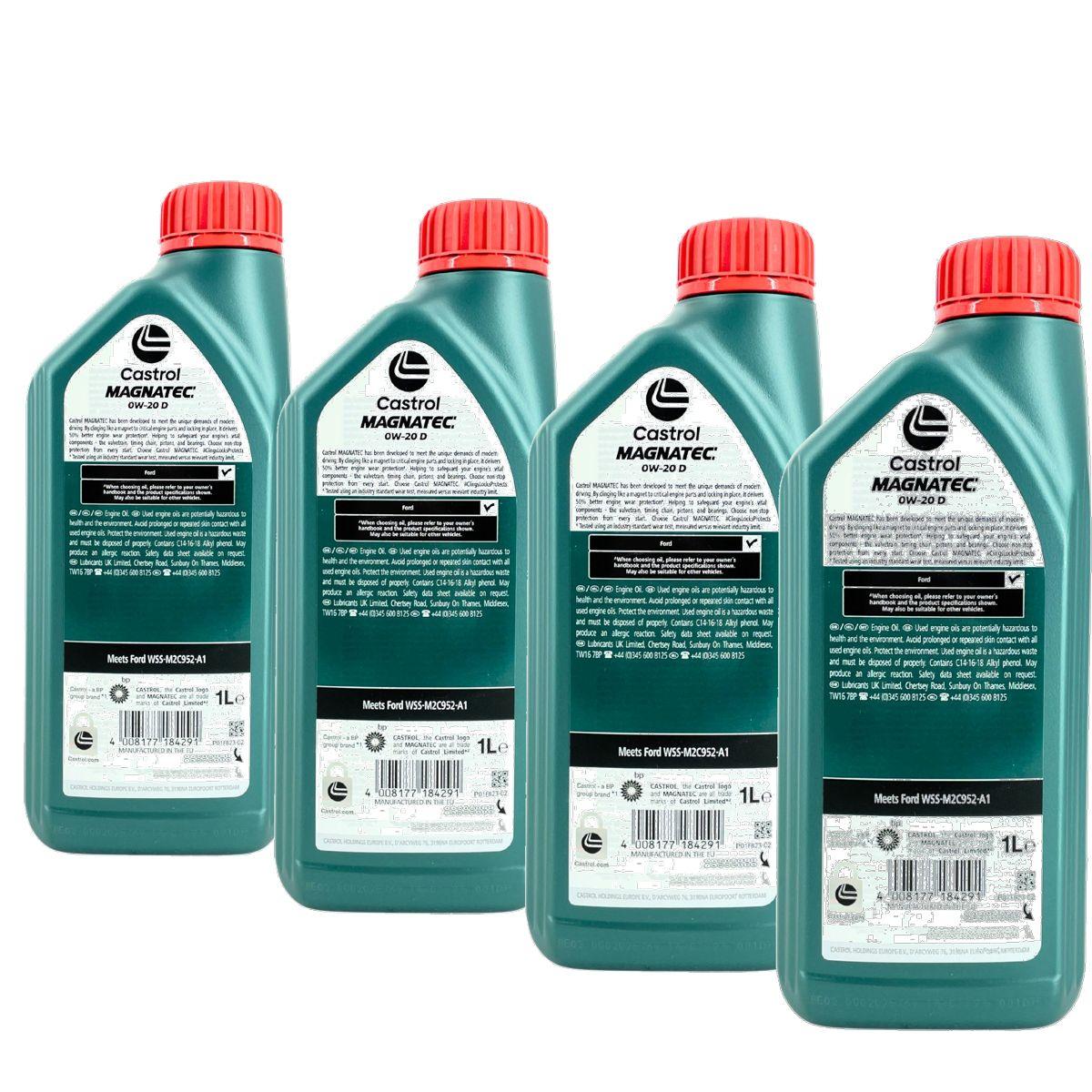 Castrol Magnatec Diesel 0W-20 4x1 Liter