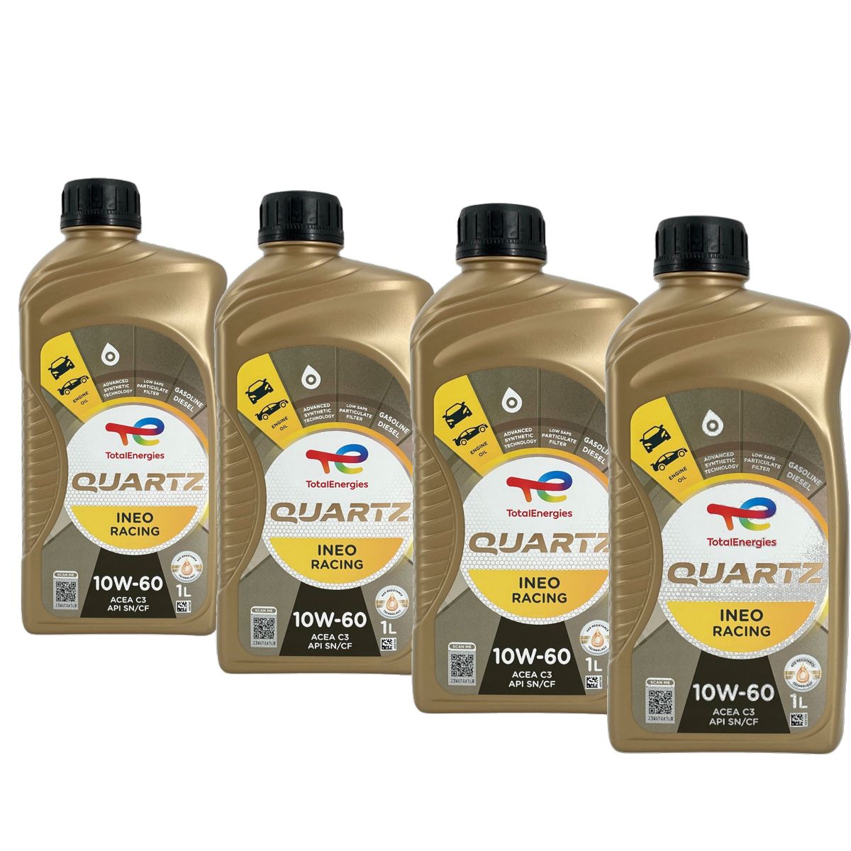 Total Quartz Ineo Racing 10W-60 4x1 Liter