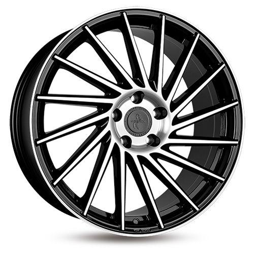 KESKIN WHEELS KT17 HURRICANE black front polished 9.0Jx20 5x112 ET40