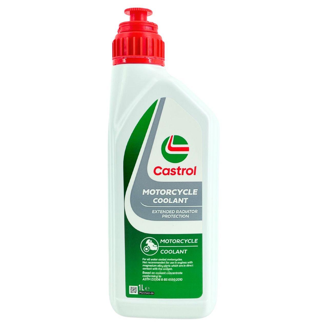 Castrol Motorcycle Coolant Kühlerfrostschutz (-24 °C) gebrauchsfertig für Motorräder 1 Liter