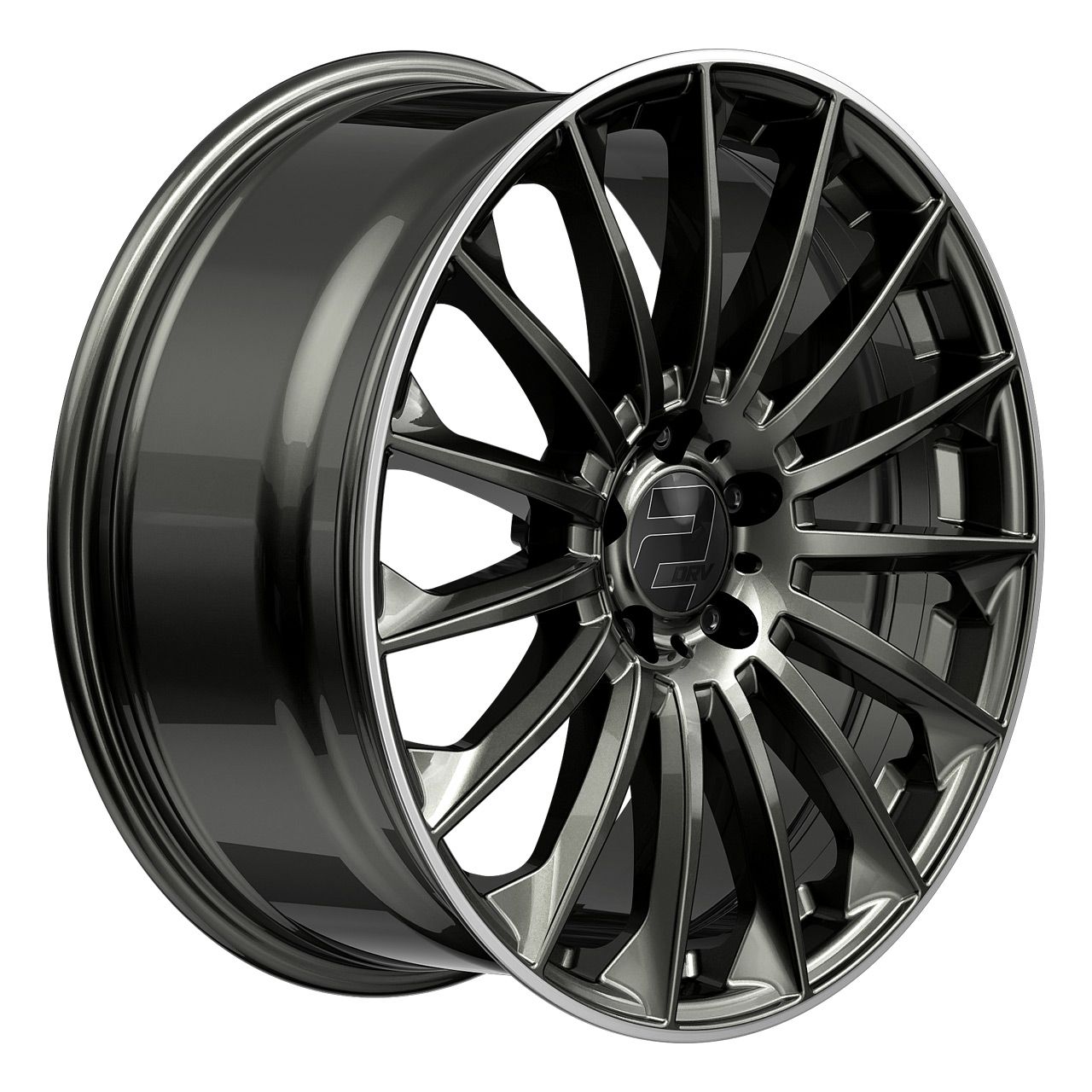 WHEELWORLD-2DRV WH39 dark gunmetal full painted with full machined lip 9.0Jx 5x112 ET54