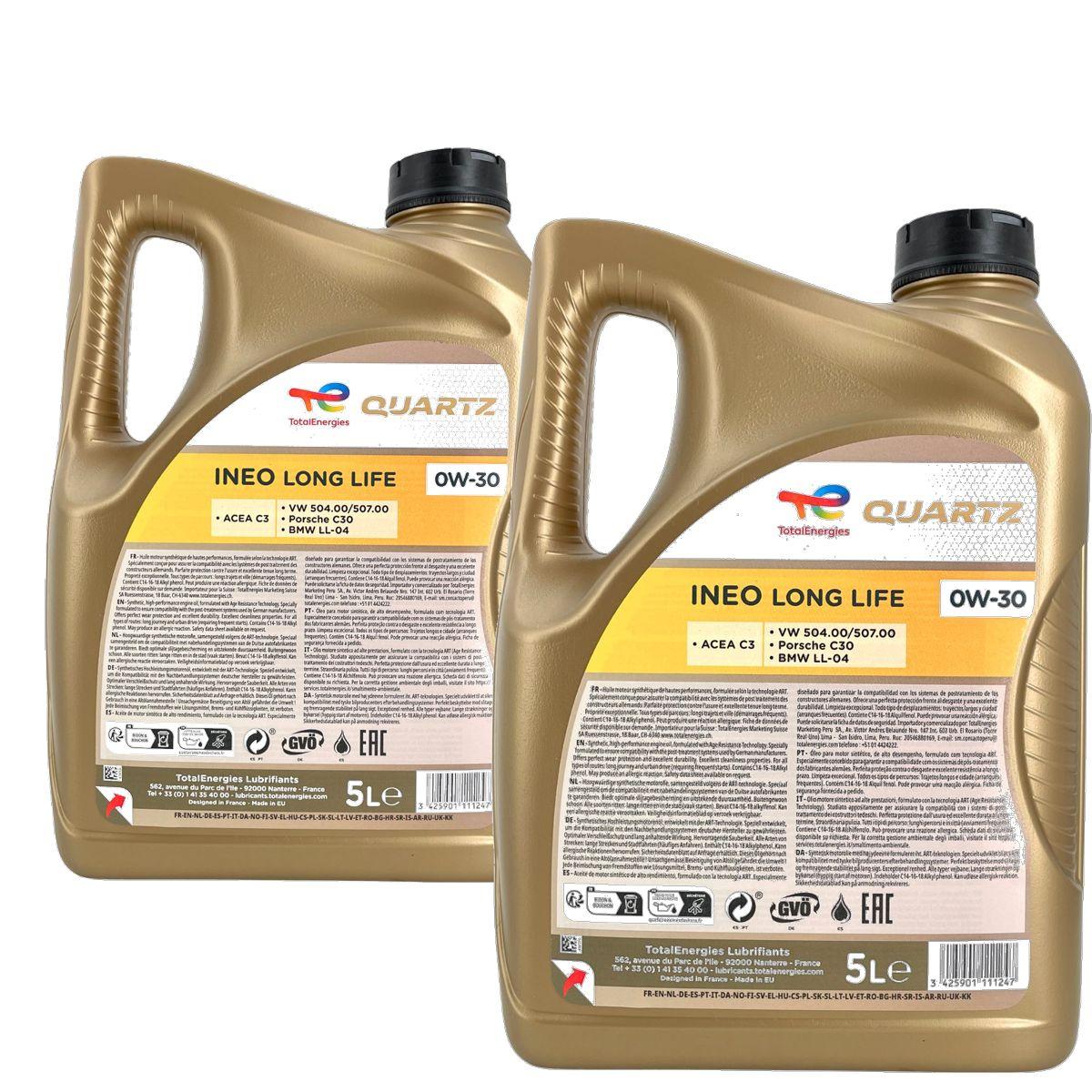 Total Quartz Ineo Long Life 0W-30 2x5 Liter