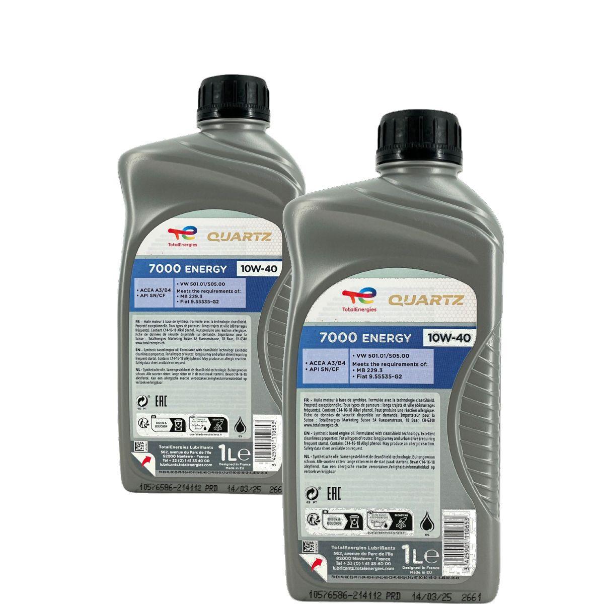 Total Quartz 7000 Energy 10W-40 2x1 Liter