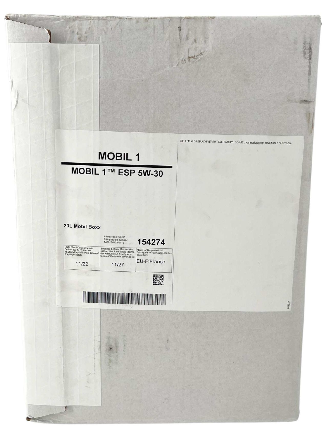 Mobil 1 ESP 5W-30 20 Liter BAG-IN Box