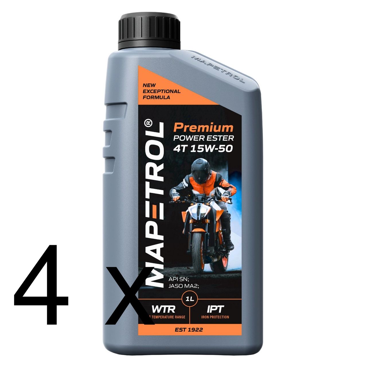 Mapetrol Premium Power Ester 4T 15W-50 4x1 Liter