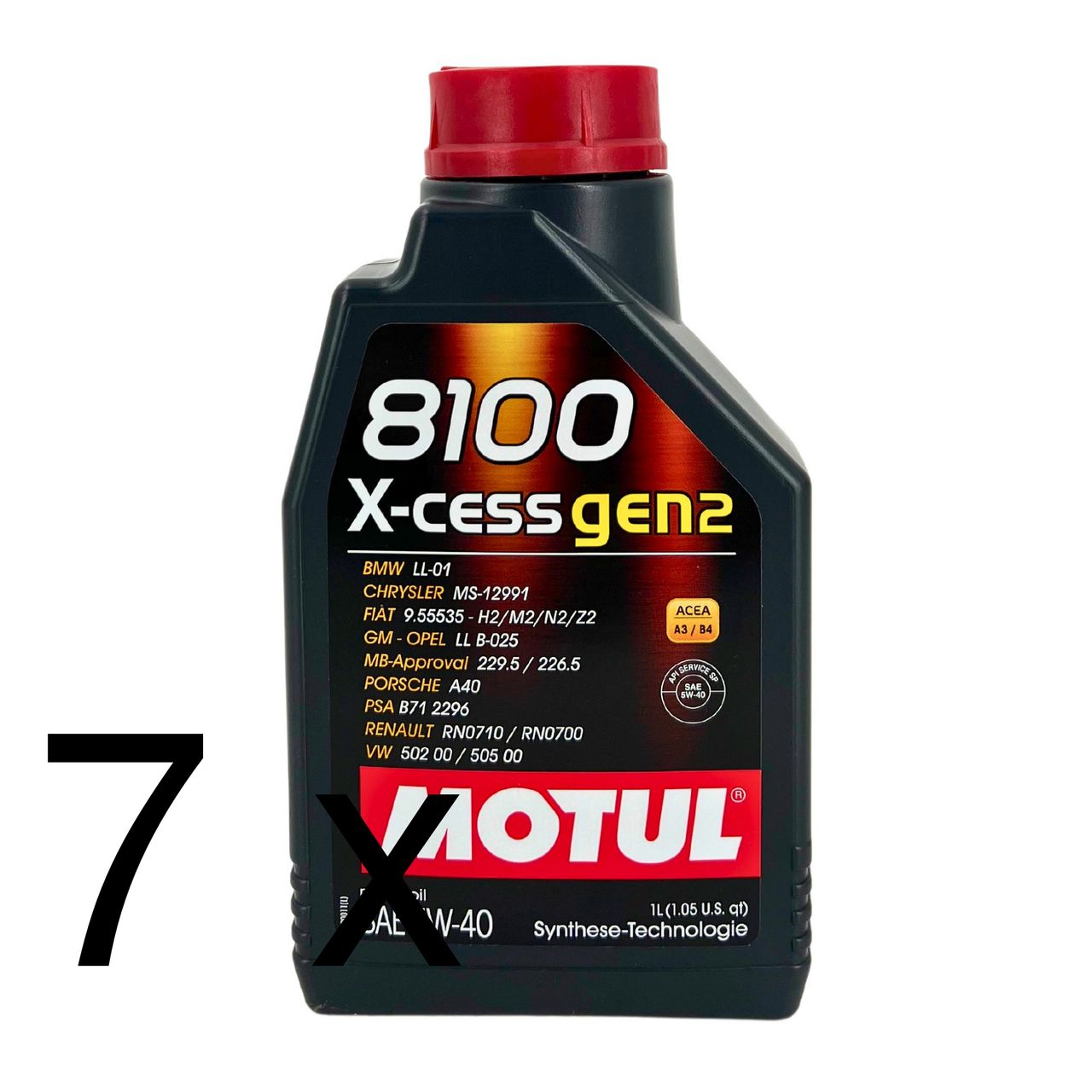 Motul 8100 X-cess GEN2 5W-40 7x1 Liter