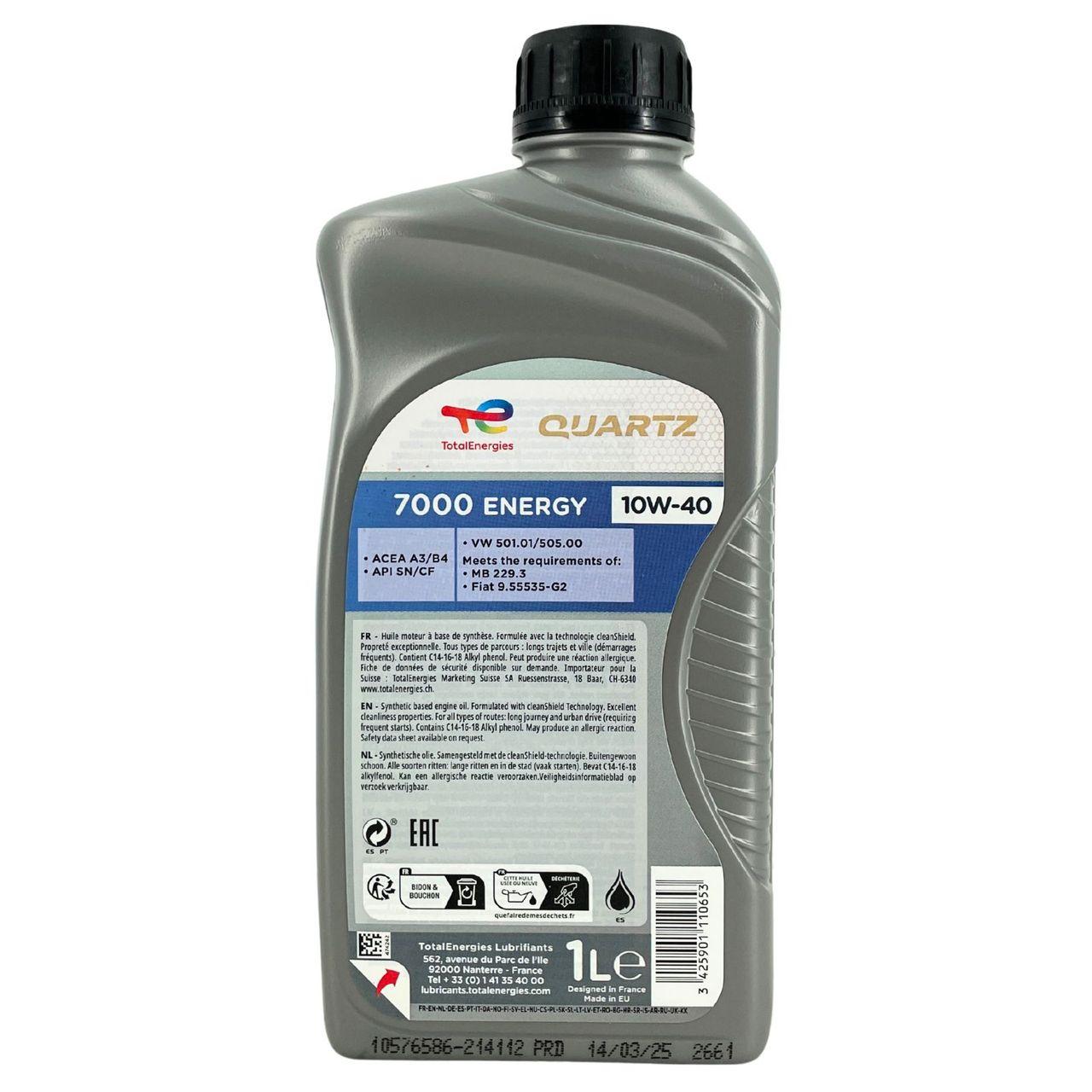 Total Quartz 7000 Energy 10W-40 1 Liter