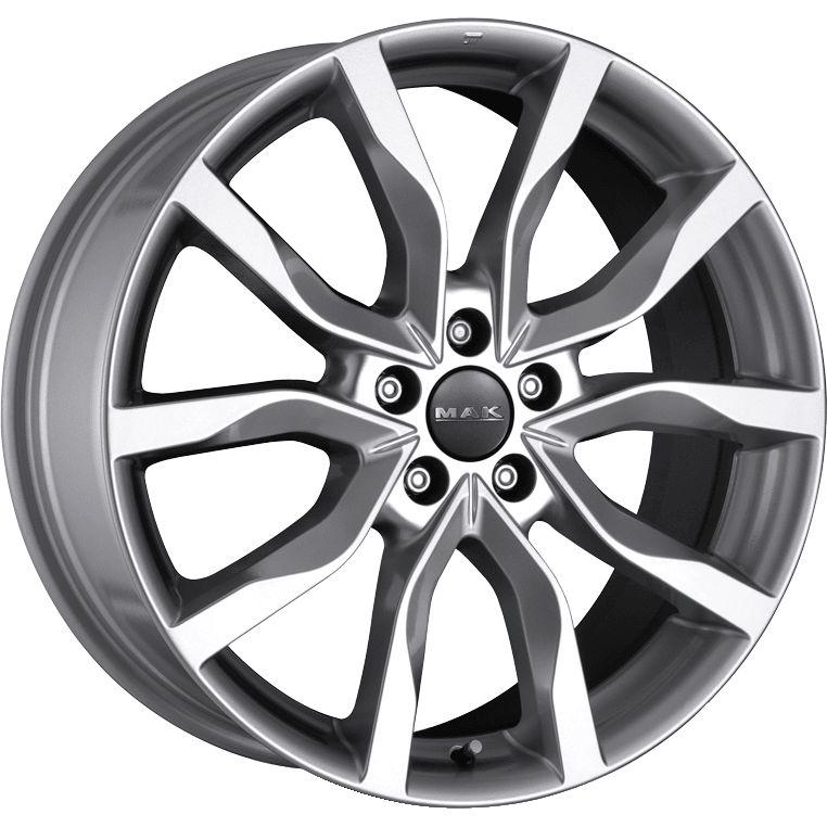 MAK HIGHLANDS silver 9.5Jx21 5x120 ET49