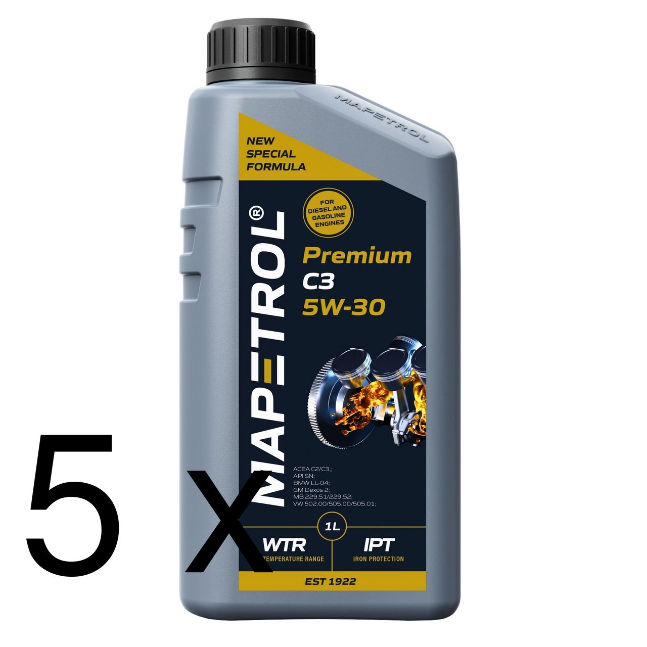 Mapetrol Premium C3 5W-30 5x1 Liter Mapetrol Premium C3 5W-30 5x1 Liter