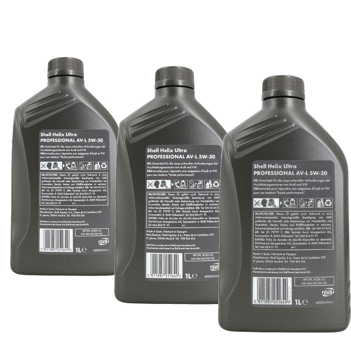 Shell Helix Ultra Professional AV-L 5W-30 3x1 Liter