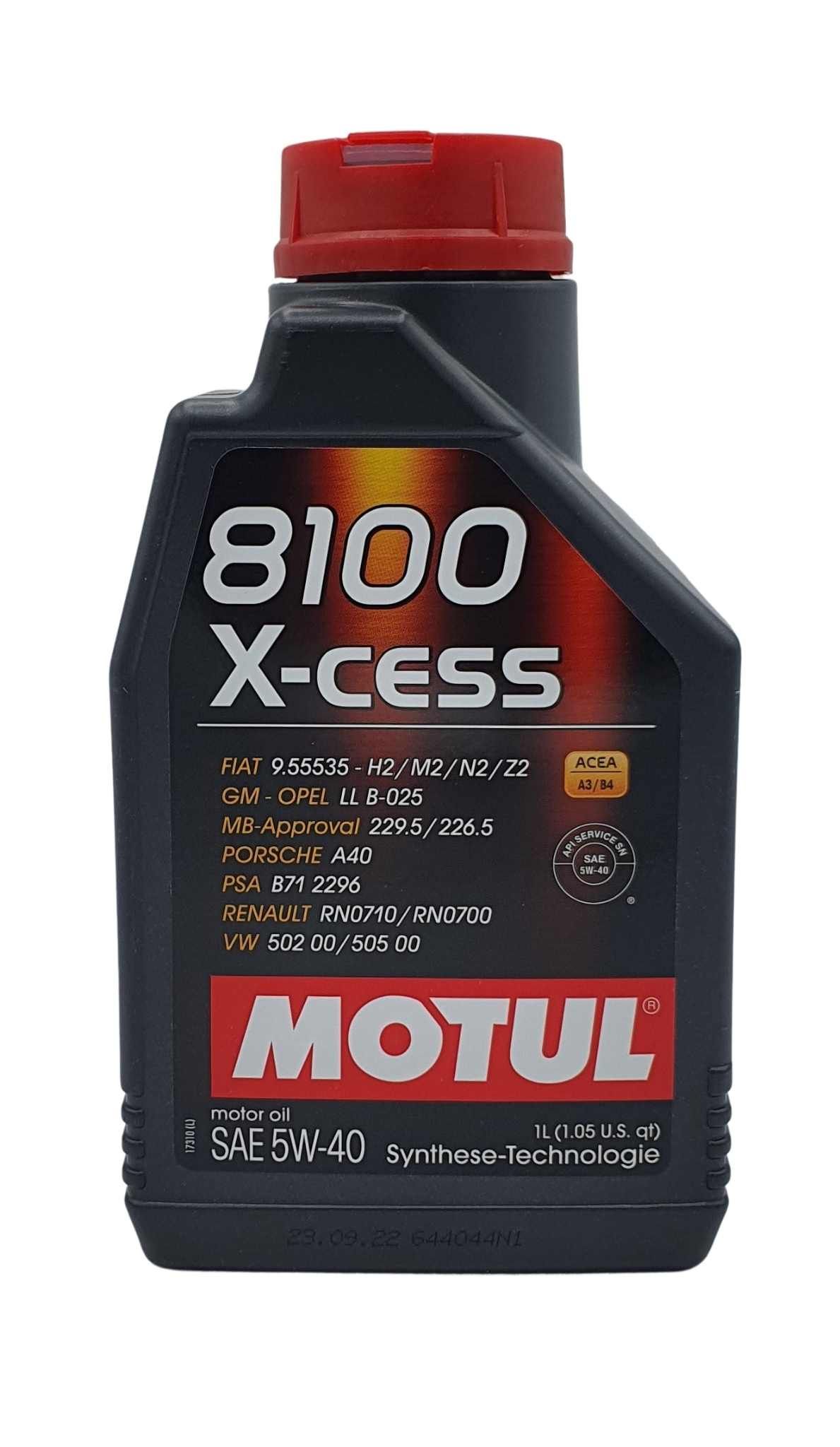 Motul 8100 X-cess GEN2 5W-40 1 Liter