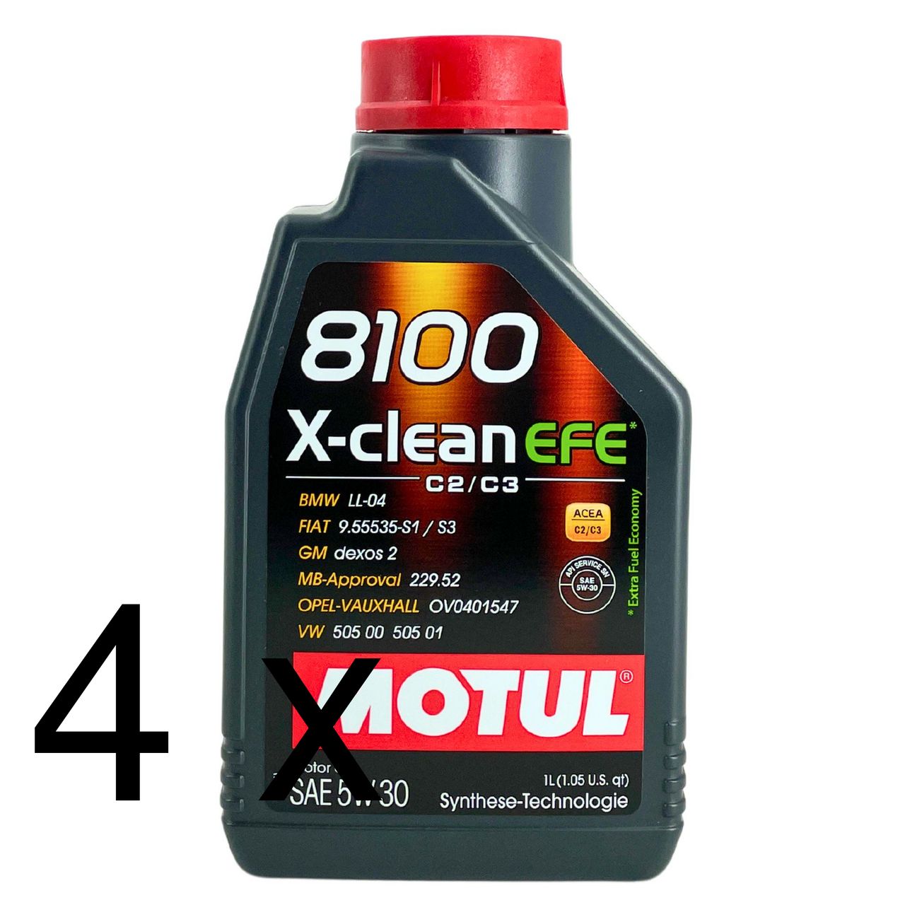 Motul 8100 X-clean EFE 5W-30 4x1 Liter Motul 8100 X-clean EFE 5W-30 4x1 Liter