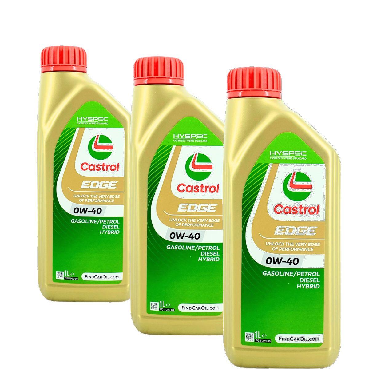Castrol Edge 0W-40 3x1 Liter