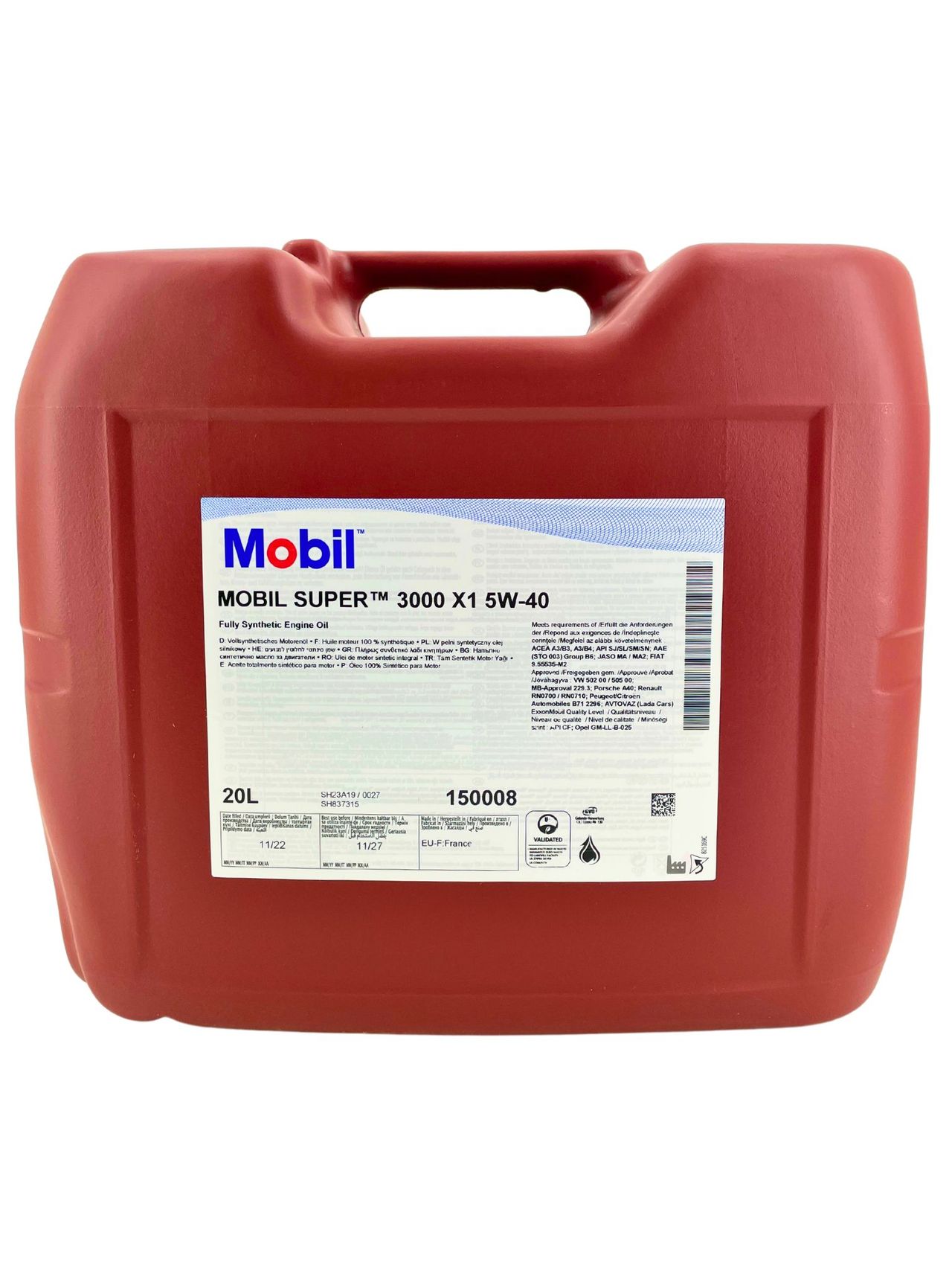 Mobil Super 3000 X1 5W-40 20 Liter Kanister