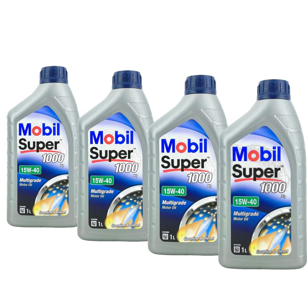 Mobil Super 1000 X1 15W-40 4x1 Liter