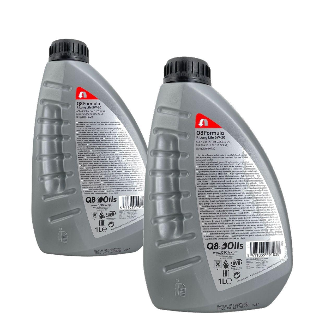 Q8 Formula R Long Life 5W-30 2x1 Liter