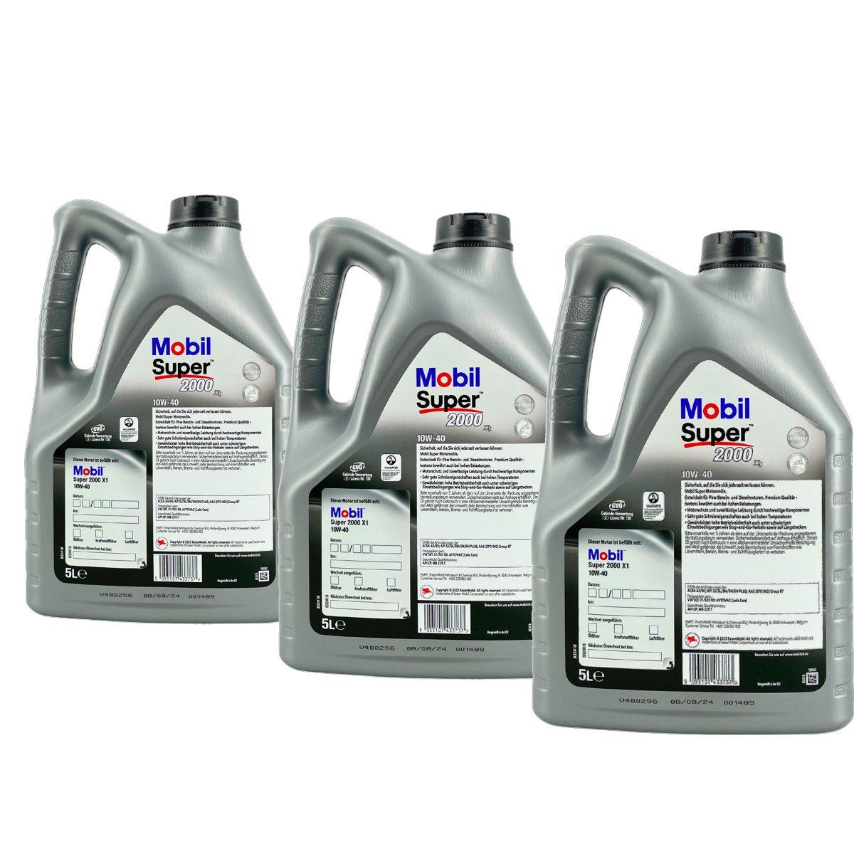 Mobil Super 2000 X1 10W-40 3x5 Liter