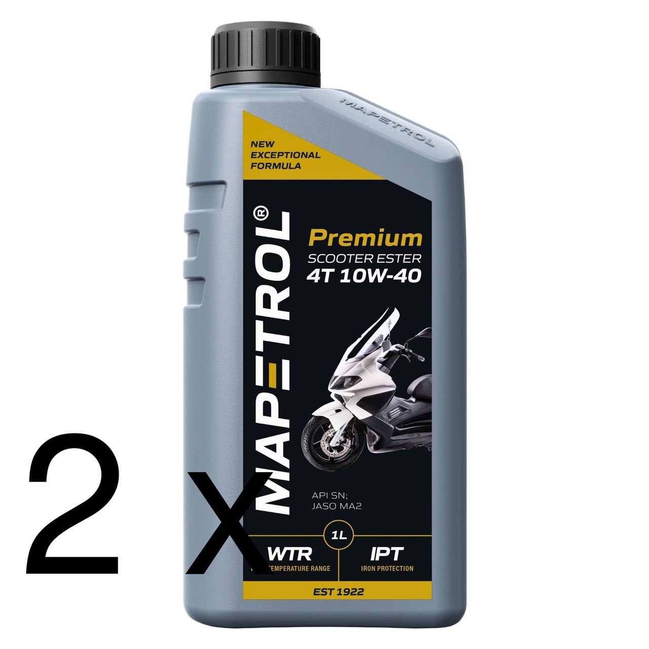 Mapetrol Premium Scooter Ester 4T 10W-40 2x1 Liter
