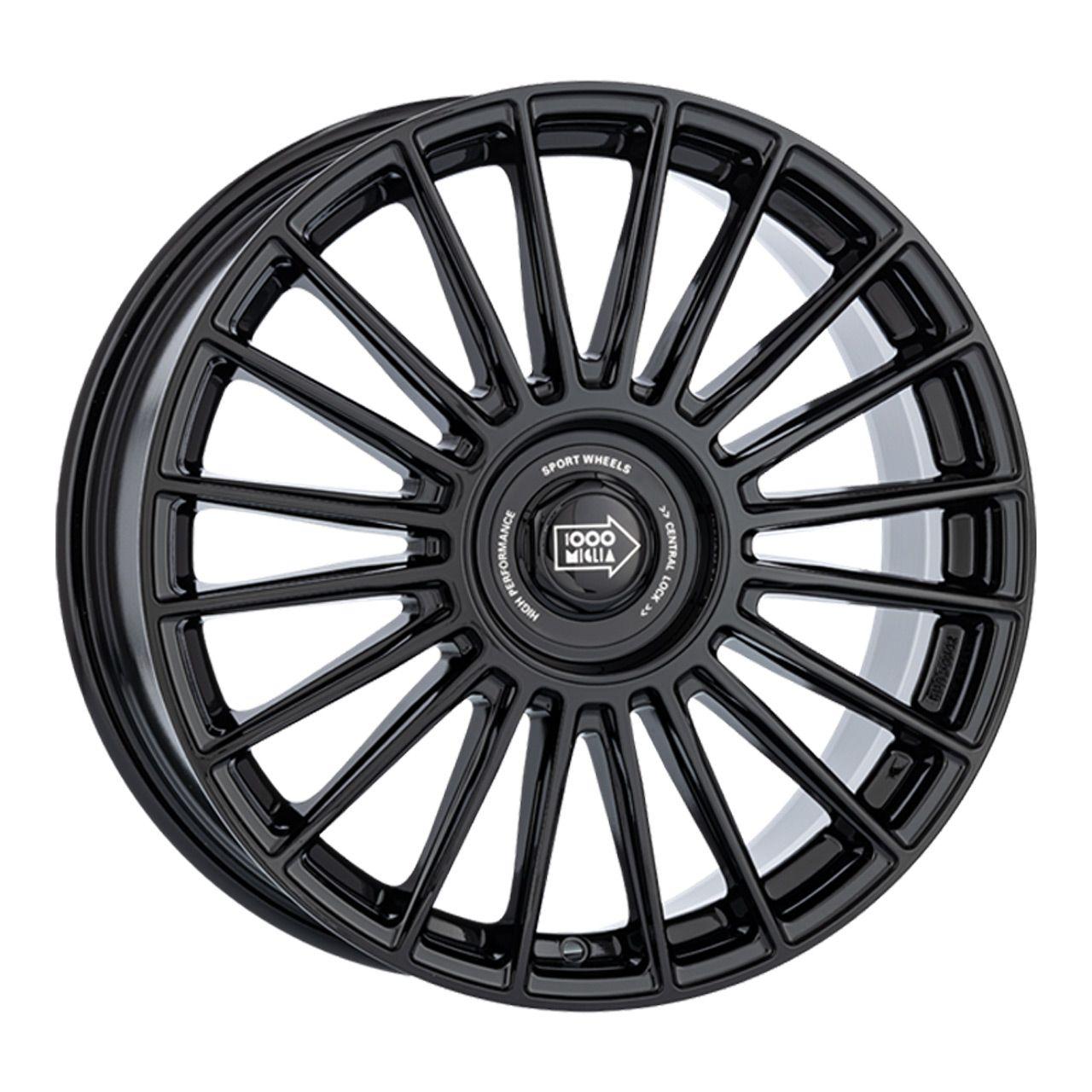 1000 MIGLIA MM1022 gloss black 8.5Jx20 5x108/112 ET45