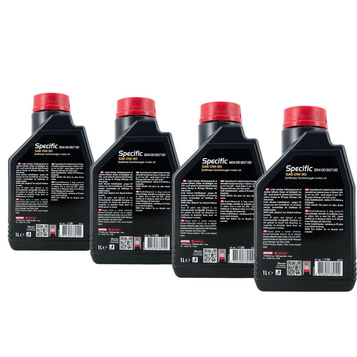 Motul Specific 504 00 - 507 00 0W-30 4x1 Liter