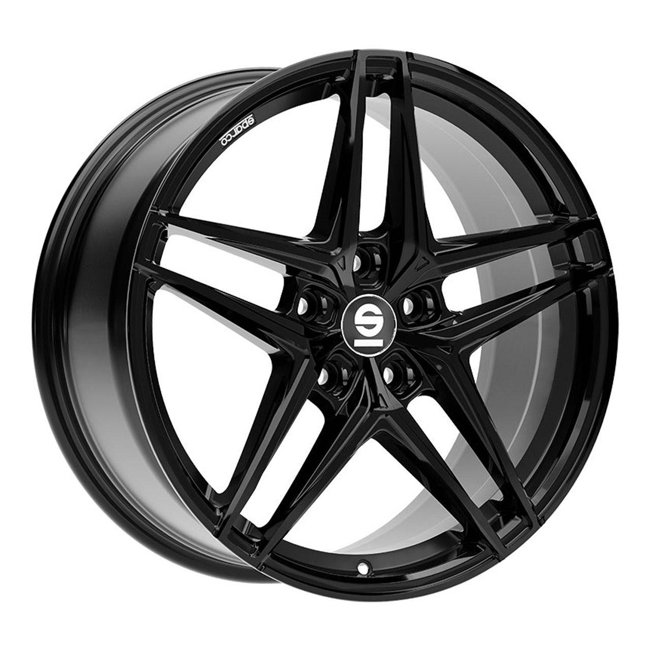 SPARCO RECORD gloss black 7.5Jx17 5x112 ET48