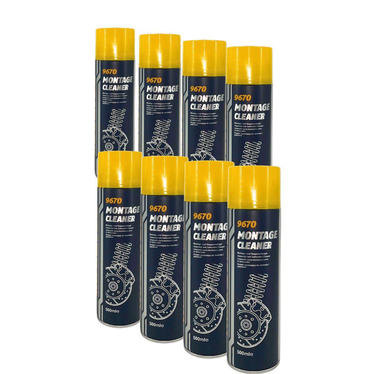 Mannol Montage Cleaner / Bremsenreiniger / Universalreiniger 8x500 ML
