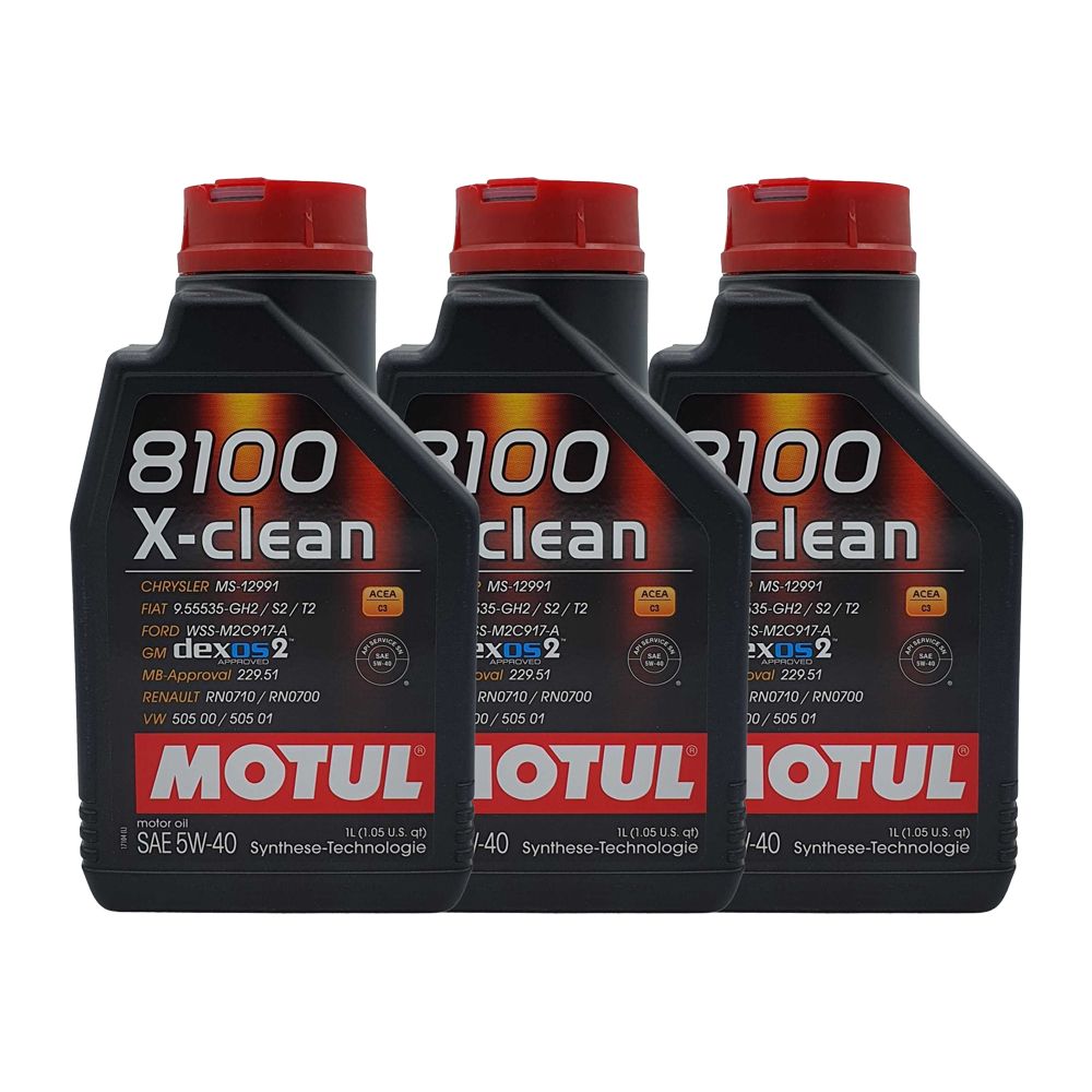 Motul 8100 X-clean 5W-40 3x1 Liter