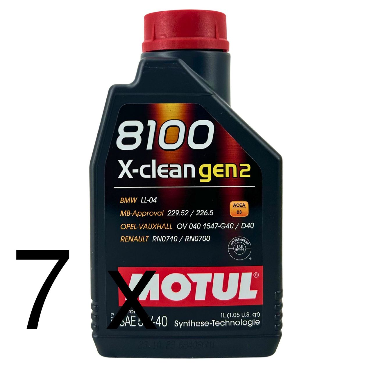 Motul 8100 X-clean GEN2 5W-40 7x1 Liter