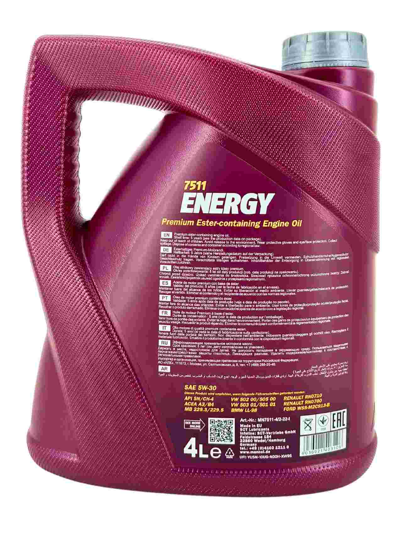 Mannol Energy 5W-30 4 Liter