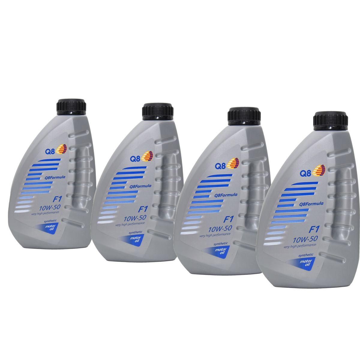 Q8 Formula F1 10W-50 4x1 Liter