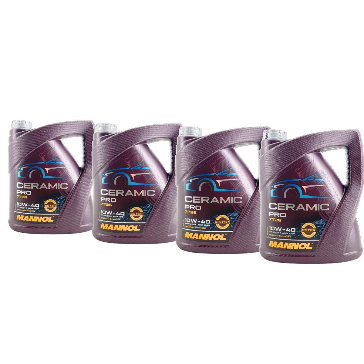 Mannol Ceramic Pro 10W-40 4x4 Liter