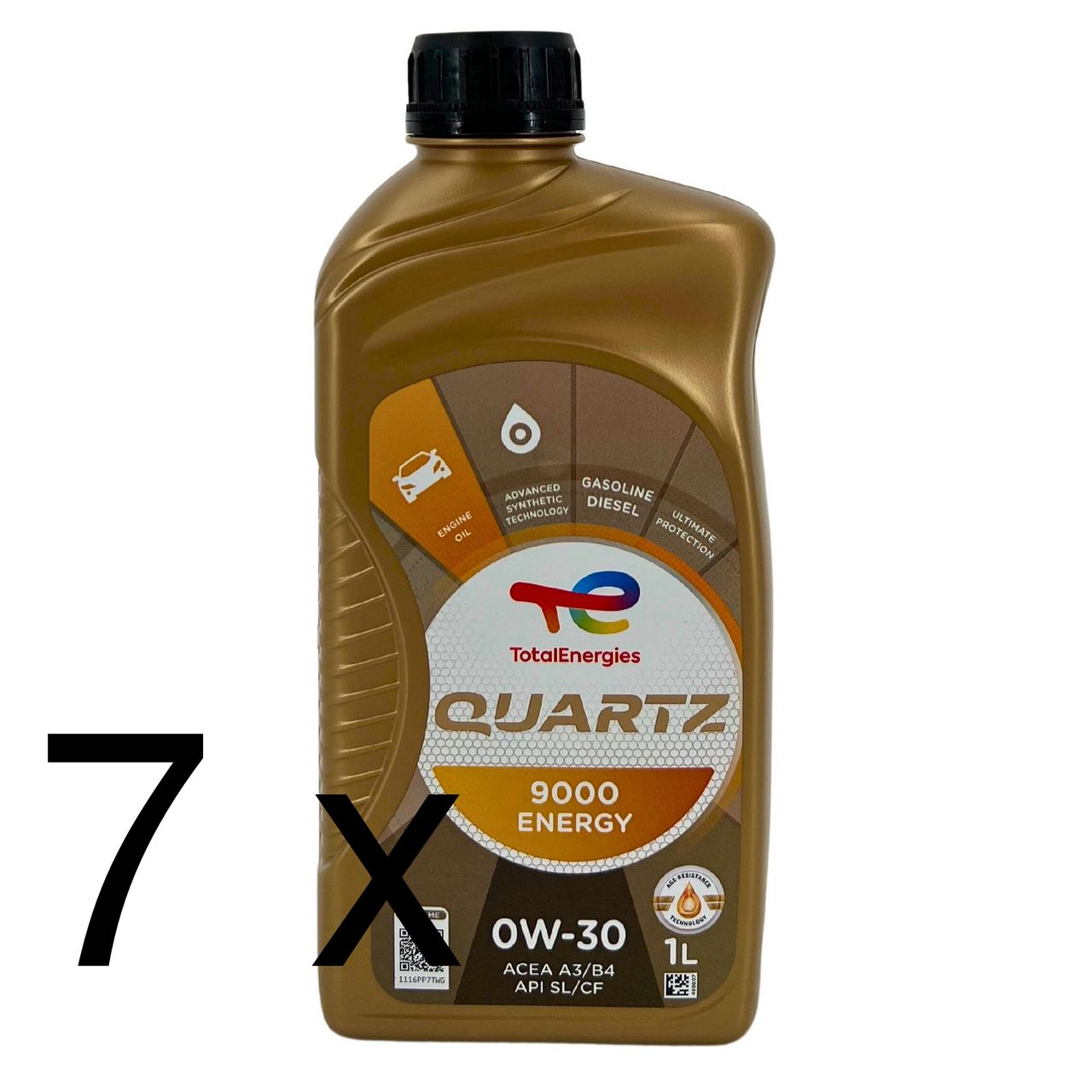 Total Quartz 9000 Energy 0W-30 7x1 Liter
