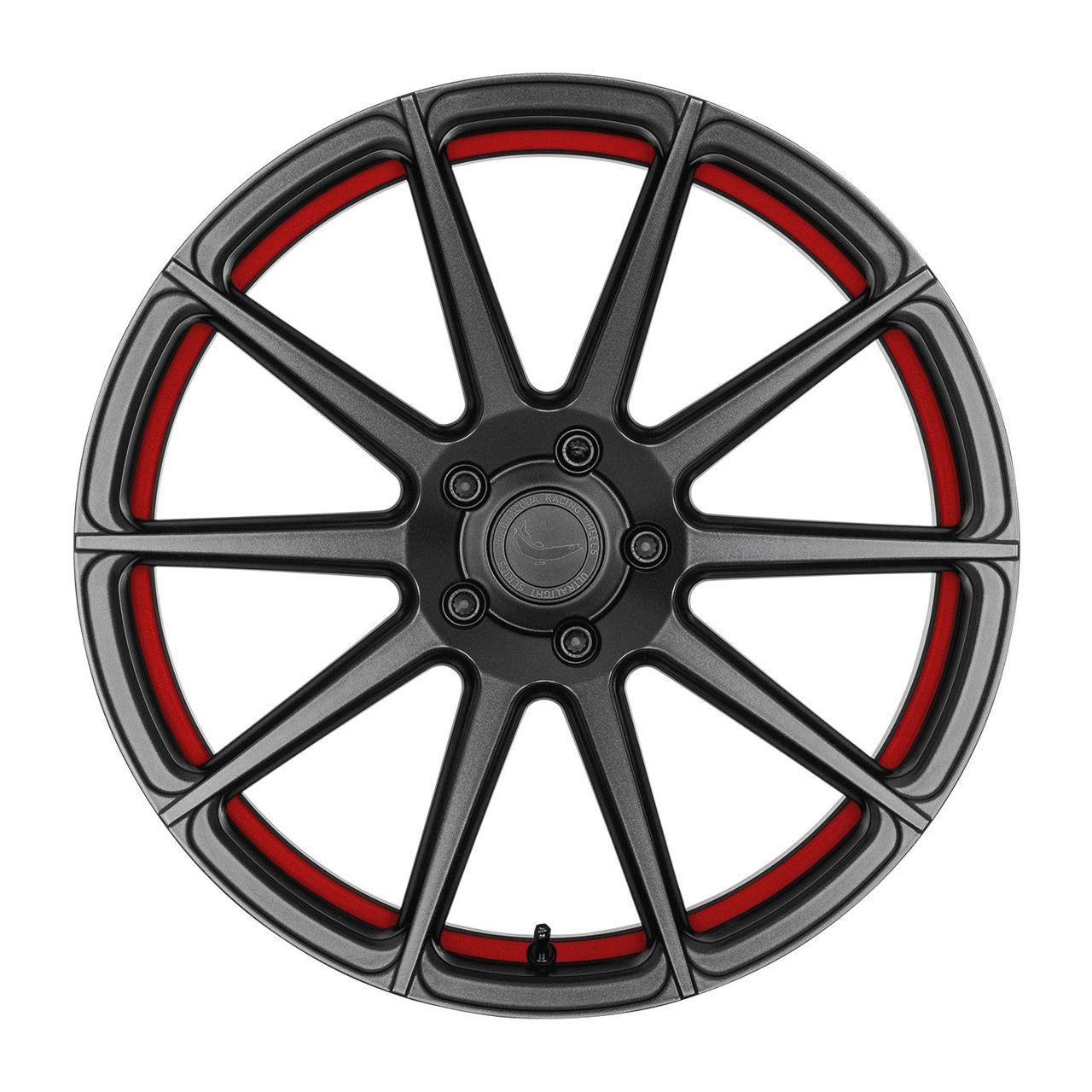 BARRACUDA PROJECT 2.0 Mattgunmetal/ undercut Color Trim rot 8.5Jx19 5x112 ET29