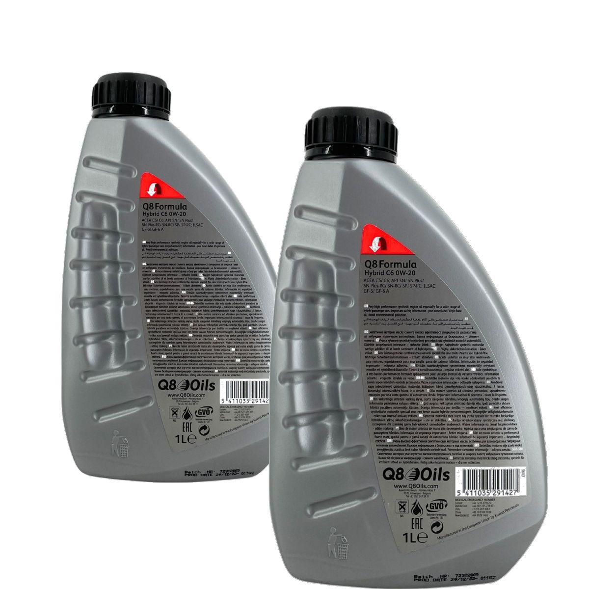 Q8 Formula Hybrid C6 0W-20 2x1 Liter