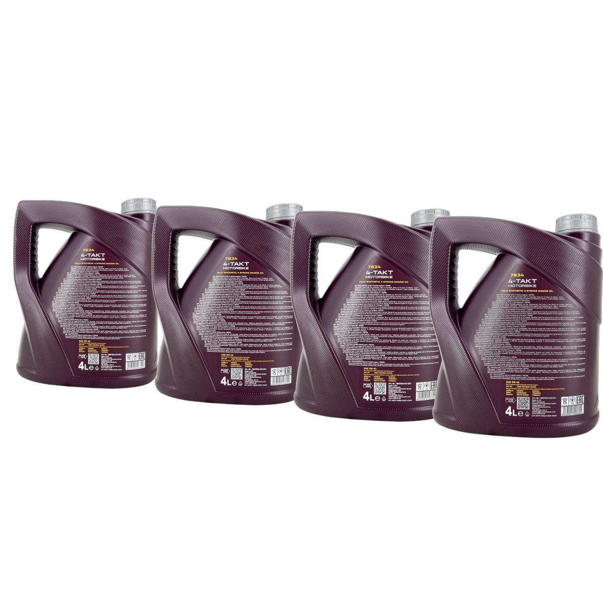Mannol 4-Takt Motorbike 5W-40 4x4 Liter