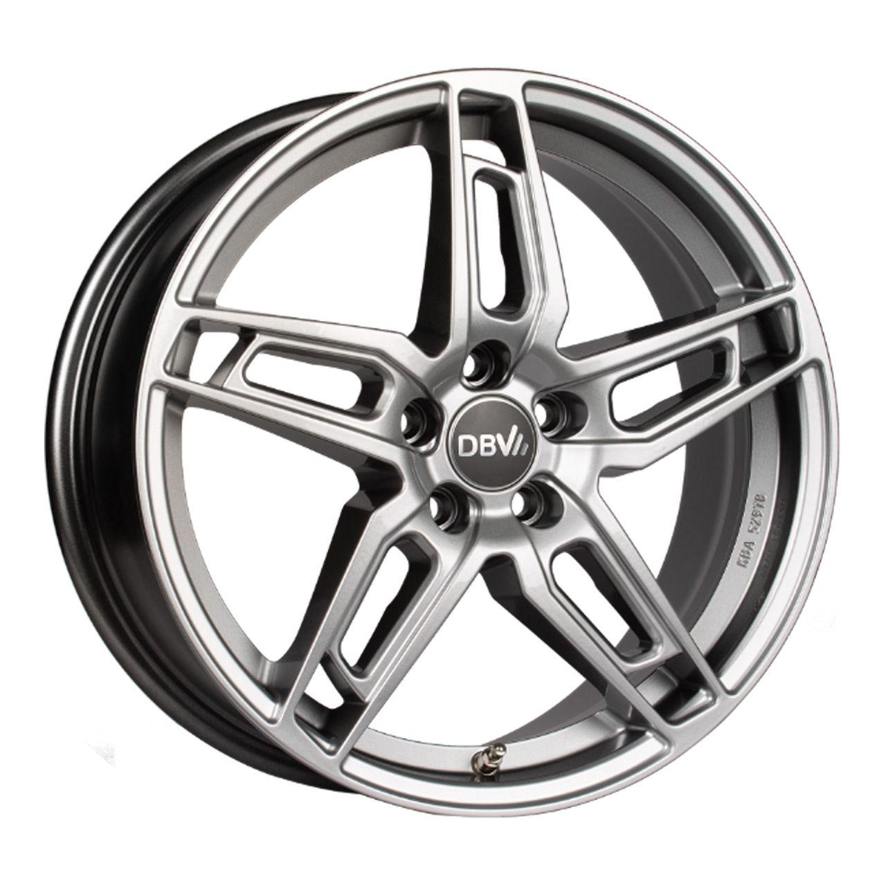 DBV 5DS 005 shadow silber 7.0Jx17 5x100 ET38