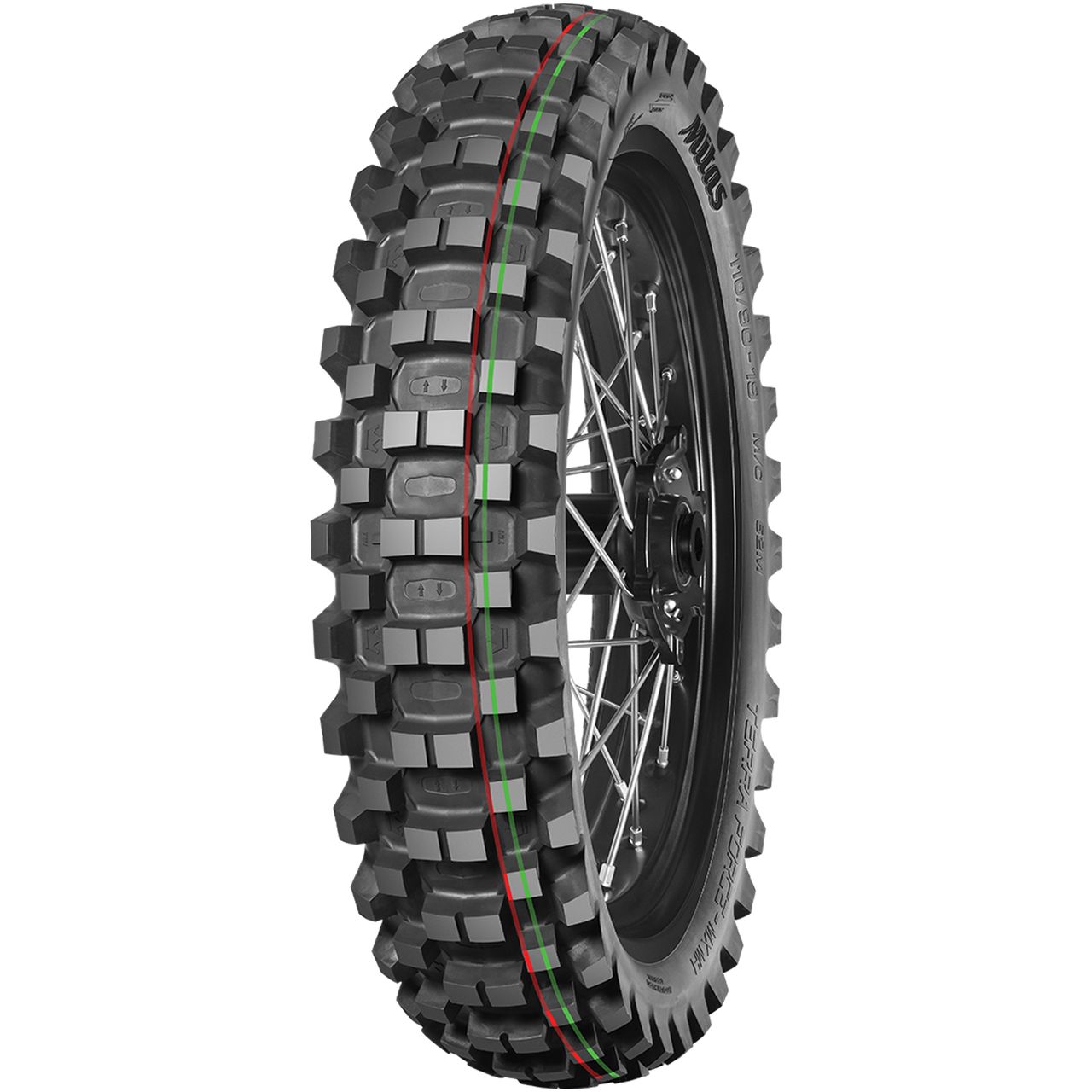 MITAS 60/100 - 12 M/C TT 36M TERRA FORCE-MX MH (RED-GREEN) (IND)