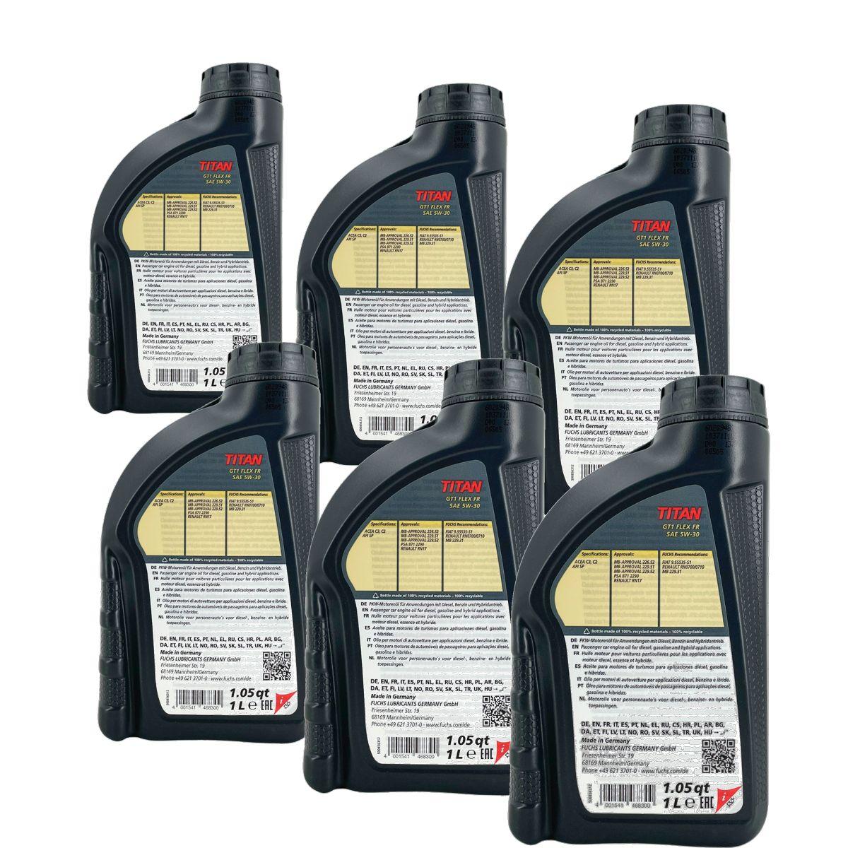 Fuchs Titan GT1 Flex FR 5W-30 6x1 Liter
