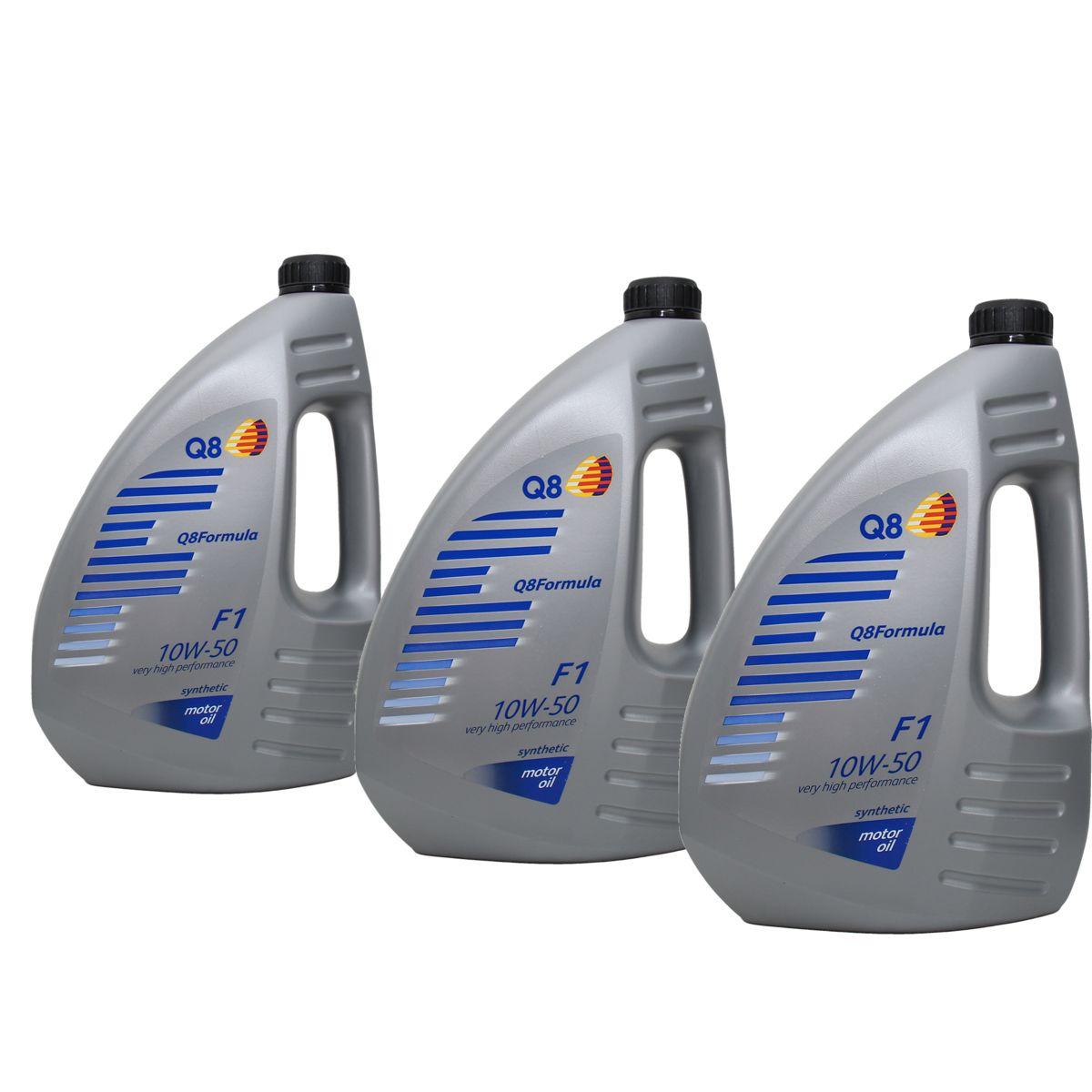 Q8 Formula F1 10W-50 3x4 Liter