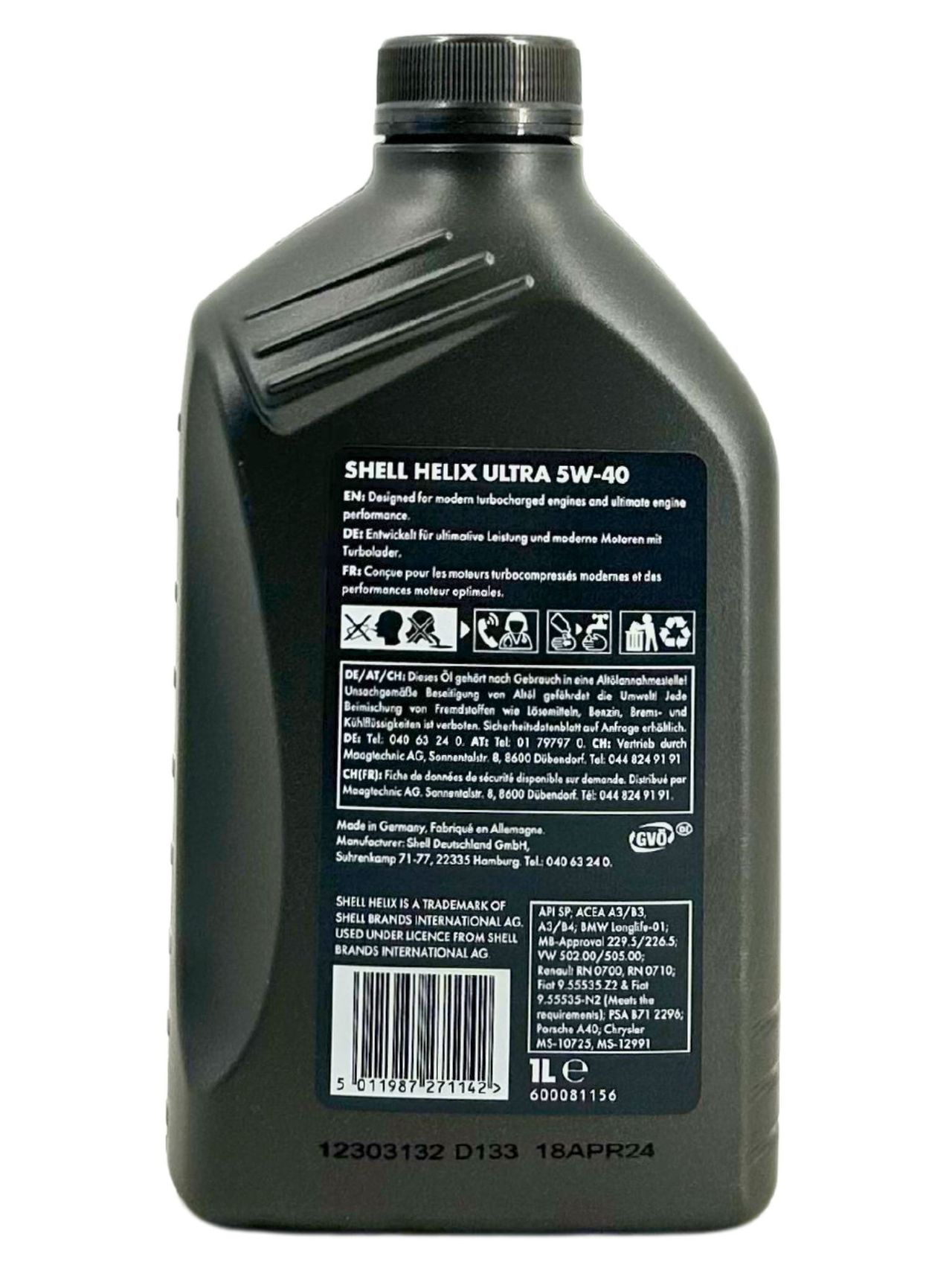 Shell Helix Ultra 5W-40 4x1 Liter