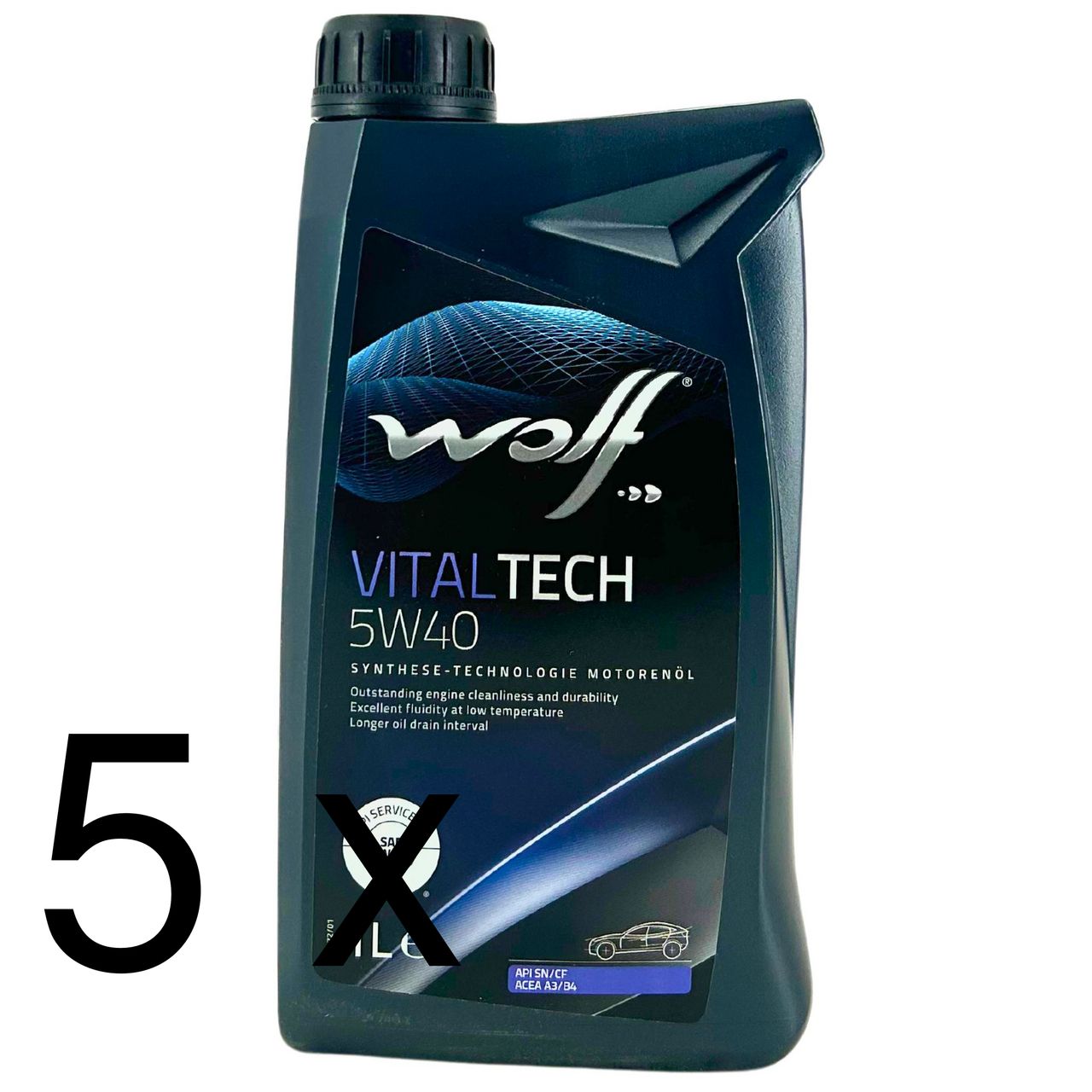 Wolf VitalTech 5W-40 5x1 Liter