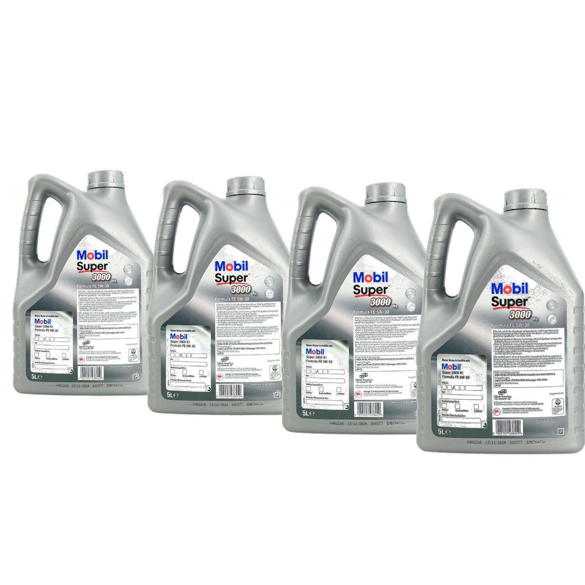 Mobil Super 3000 X1 Formula FE 5W-30 4x5 Liter