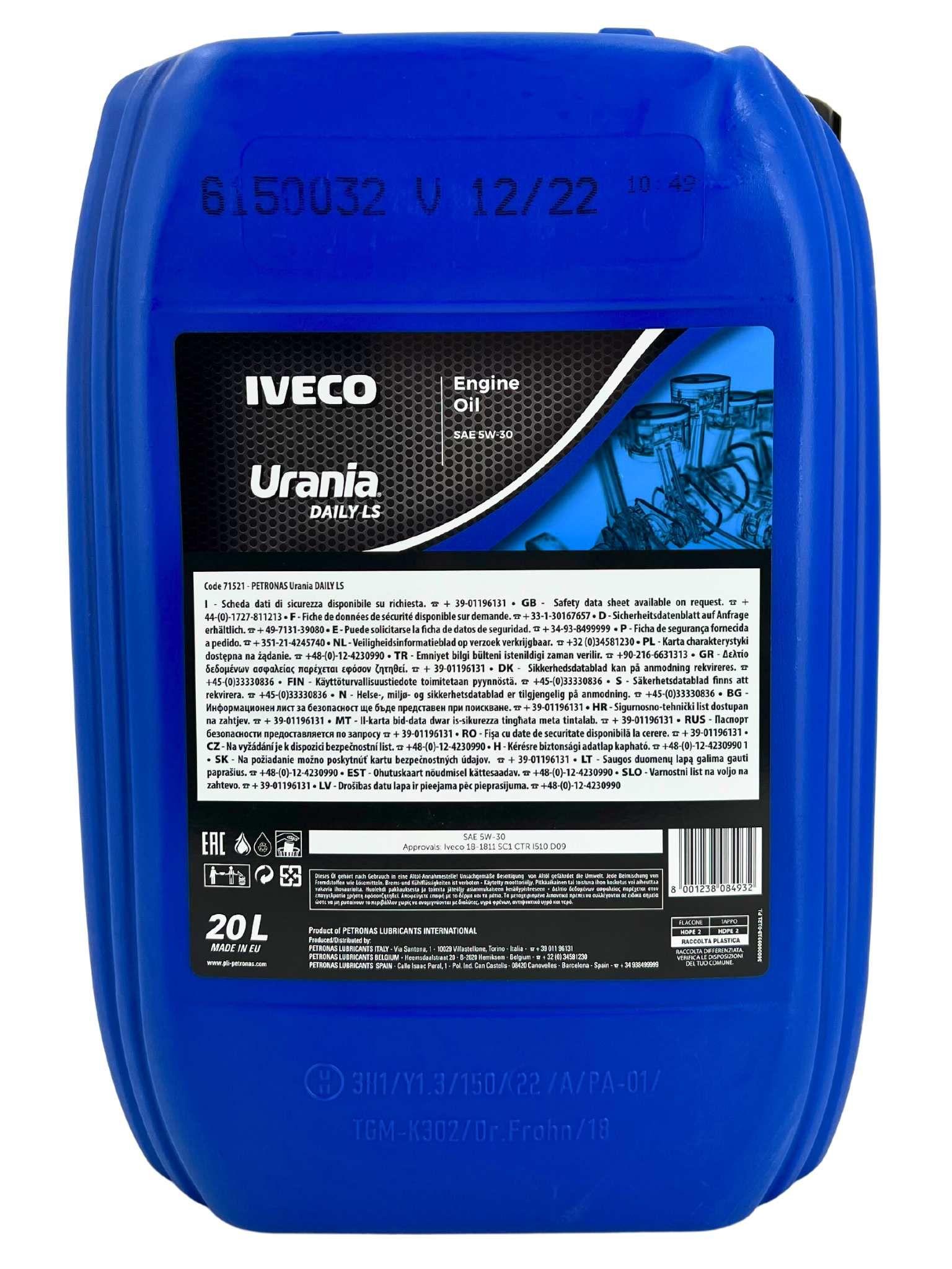Iveco Urania Daily LS 5W-30 20 Liter
