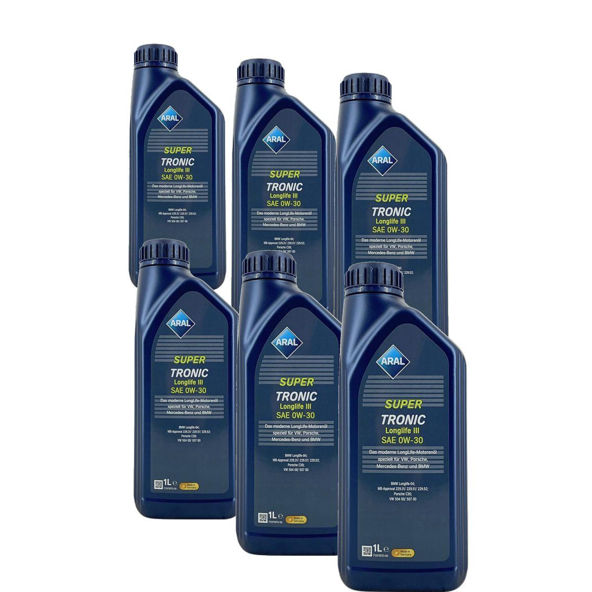 Aral SuperTronic LL III/3 0W-30 6x1 Liter