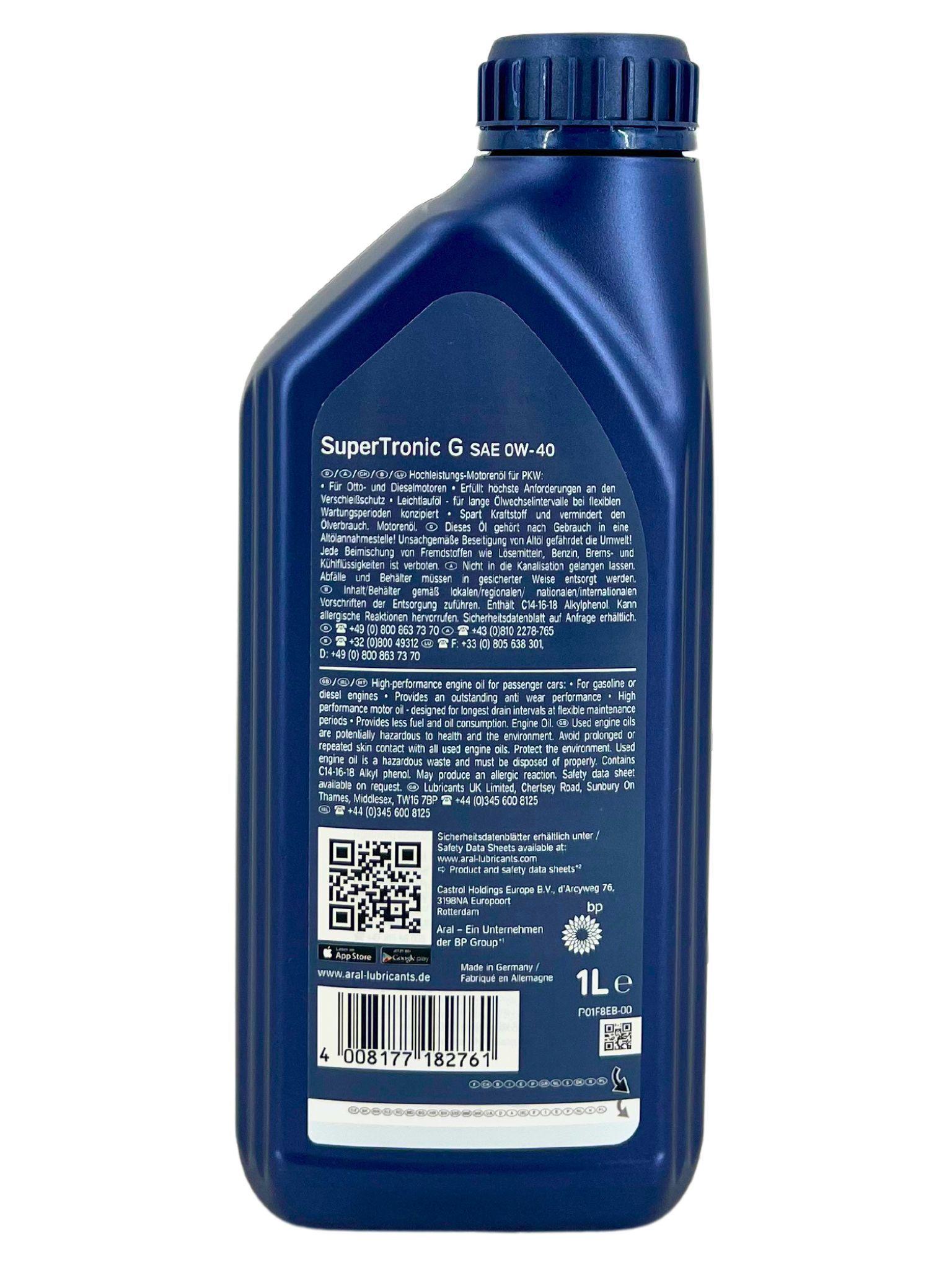Aral SuperTronic G 0W-40 1 Liter