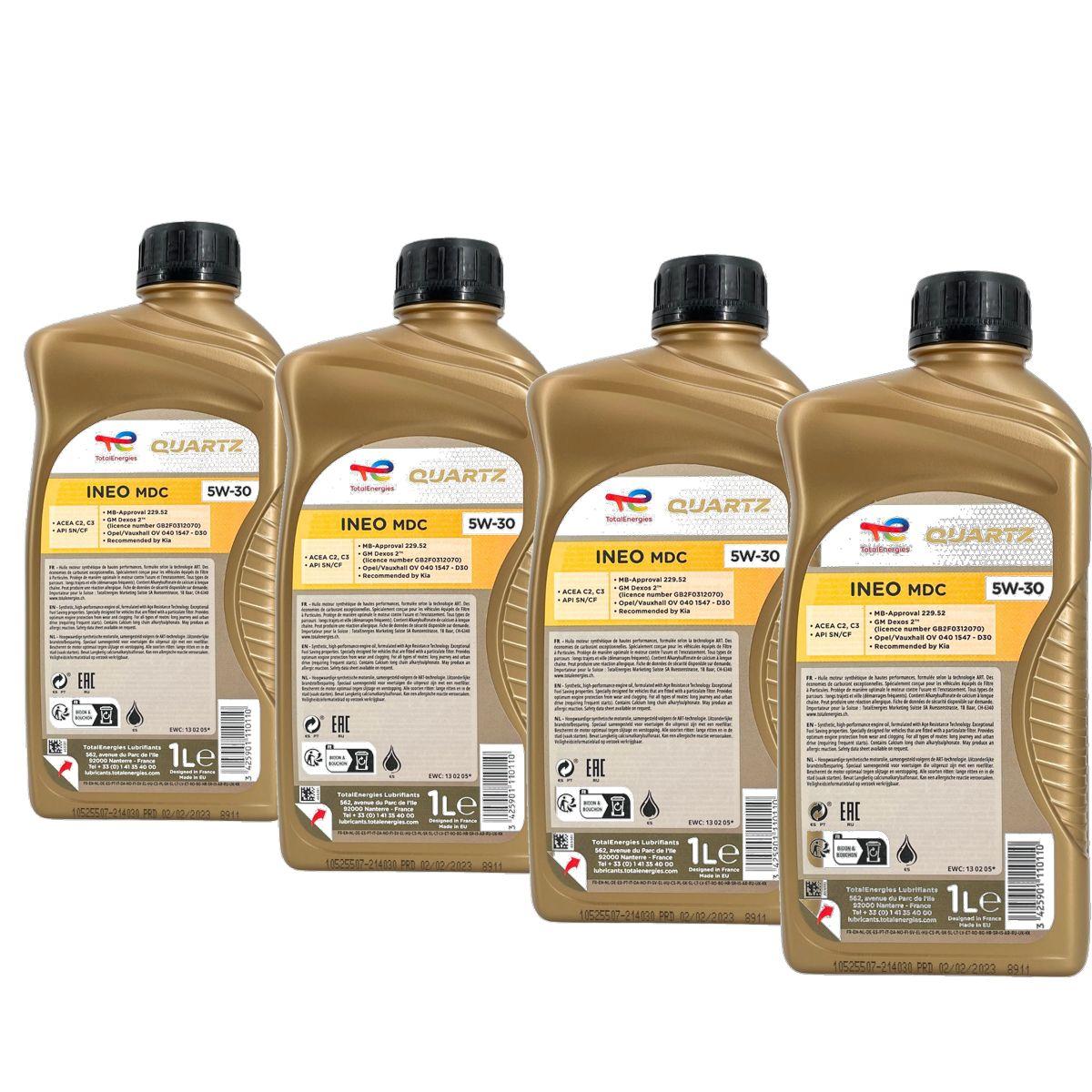 Total Quartz Ineo MDC 5W-30 4x1 Liter