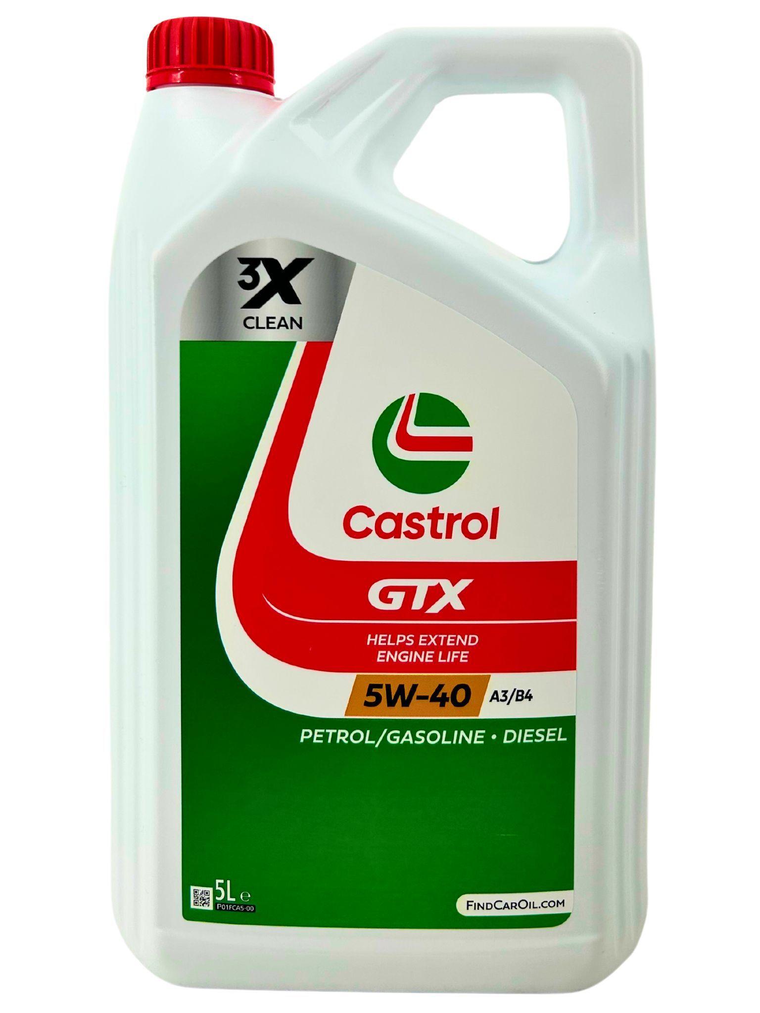 Castrol GTX 5W-40 A3/B4 5 Liter