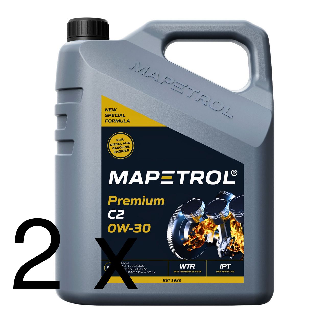 Mapetrol Premium C2 0W-30 2x5 Liter